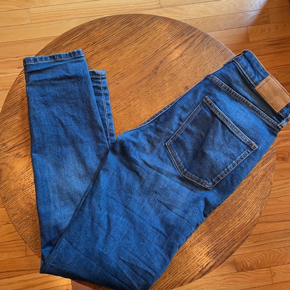 High Waist Slim Jean in Blue